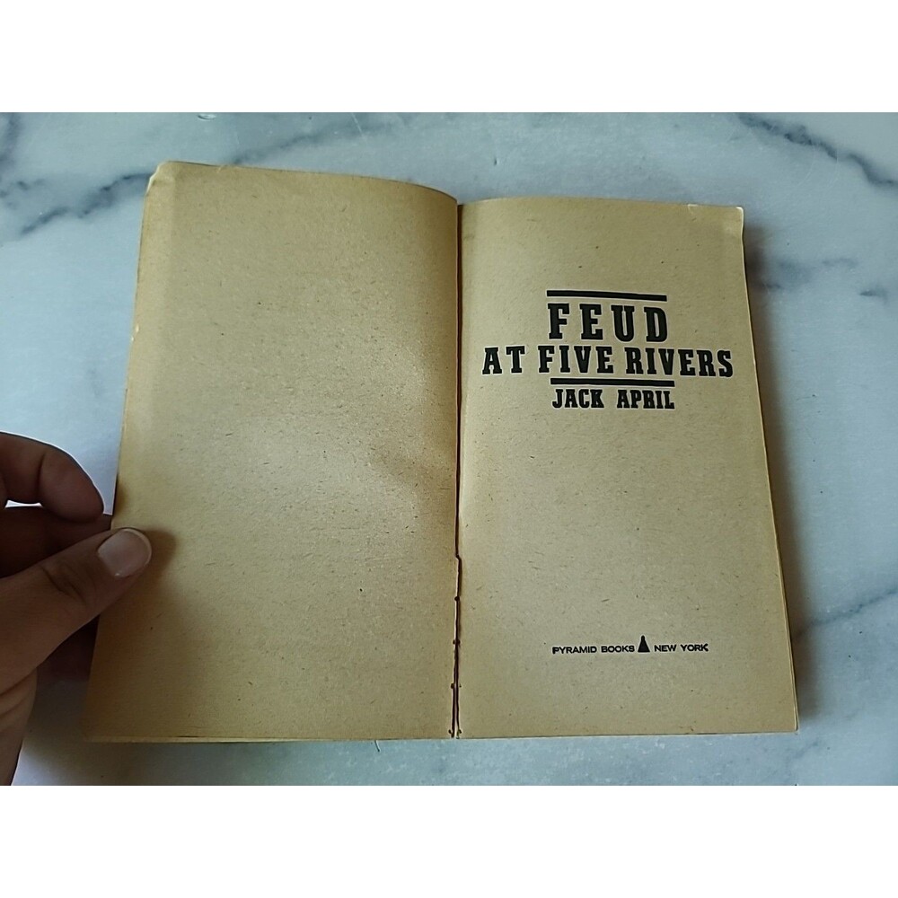 Feud At Five Rivers By Jack April Paperback - Picture 3 of 10